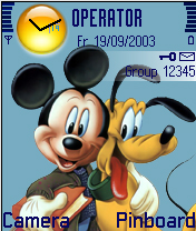 Тема Mickey&Pluto №280 для Nokia