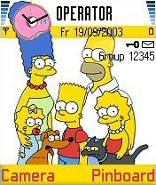 Тема The Simpsons №462 для Nokia